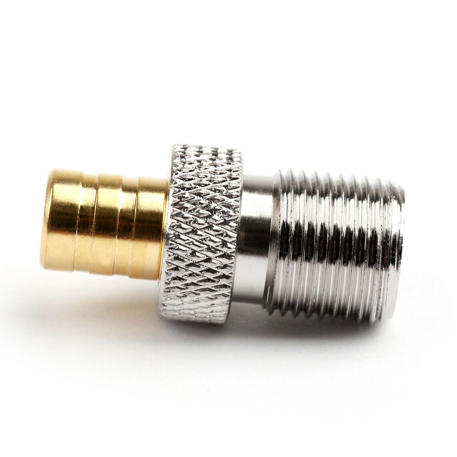 10Pcs SMB Jack Female to F Jack Female Straight Coaxial Adapter Connector CA