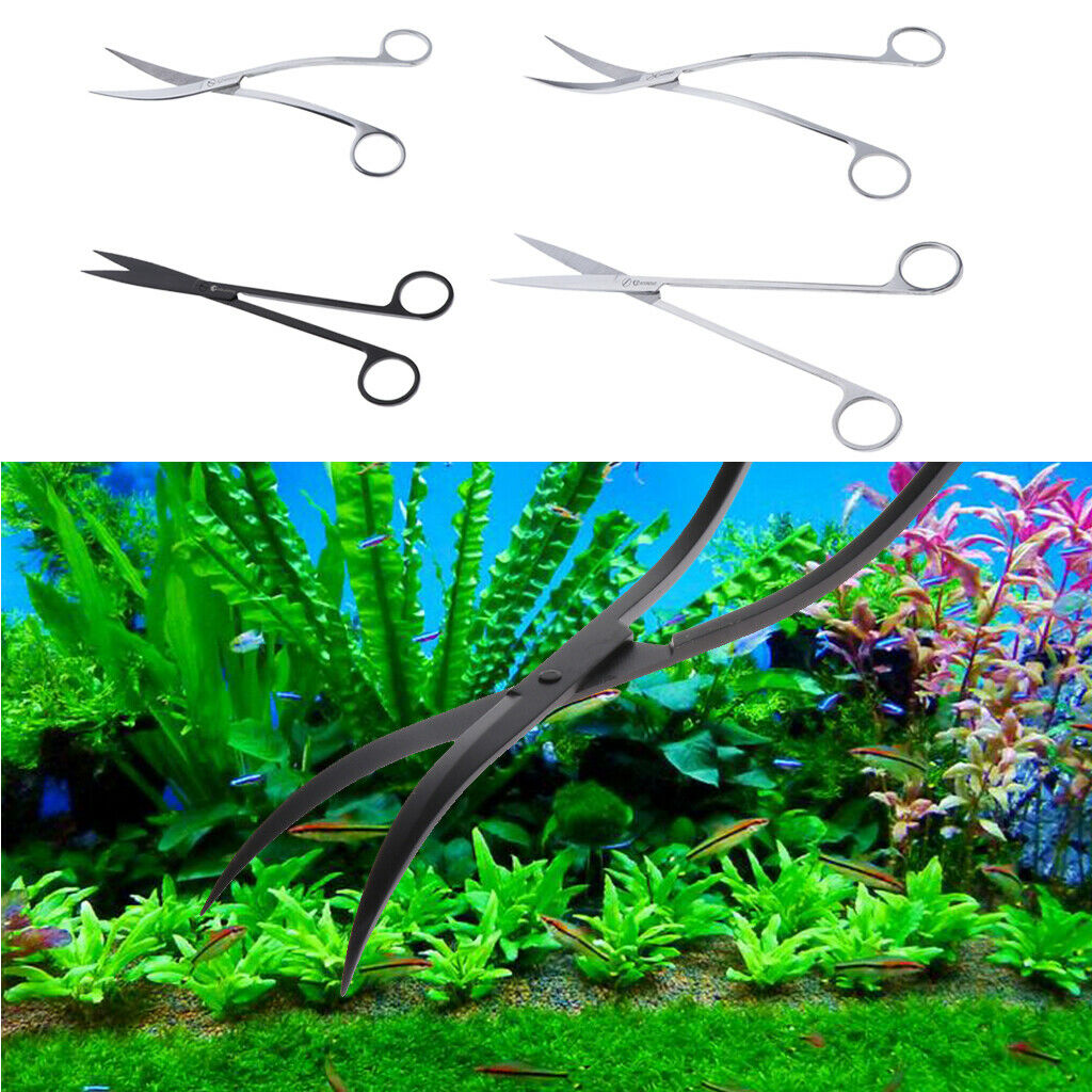 304 Stainless Steel Scissors Plants Aquascaping Tools 21cm Wave Scissor