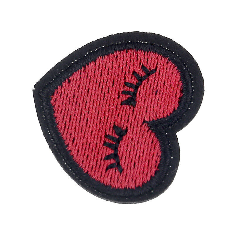 Lovely Heart Eyelashes Patches  Sewing Iron On DIY Embroidery Fabric Accessories