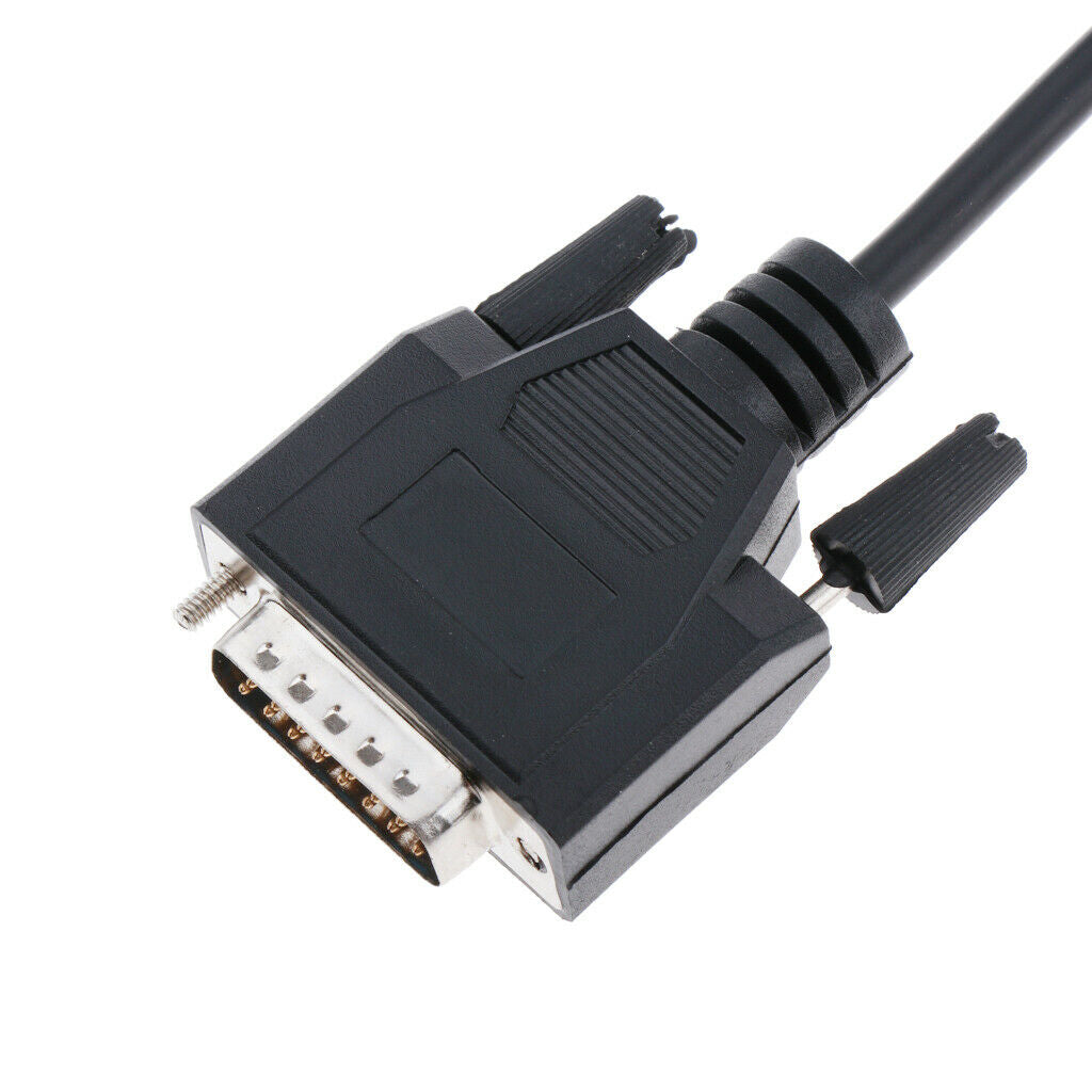 OBD2 16 Pin Male to DB 15 Pin Male Extension Cable OBD II Diagnostic Extender