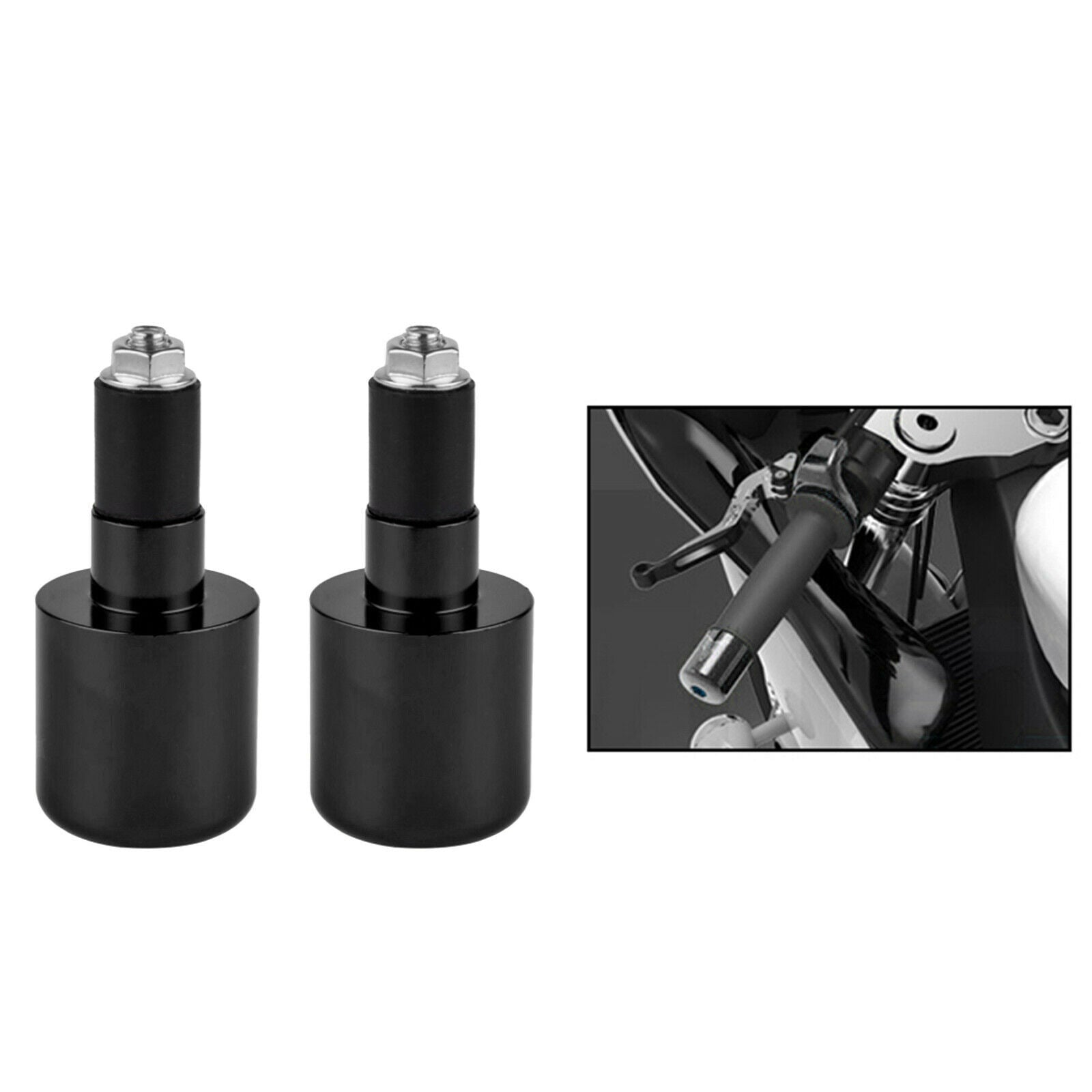 Motorcycle Ends Plugs Caps for Suzuki GSXR600 1000 2001-2014 Black