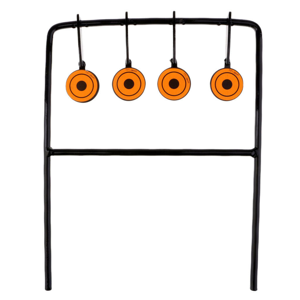 Resetting Spinner Target Metal Practice Shooting Target + 250 Target Stickers