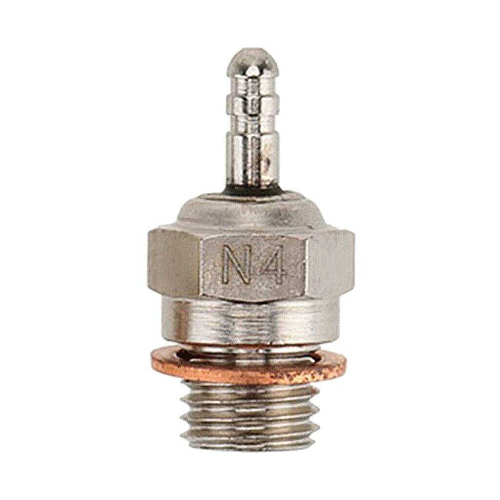 N4 Hot Nitro Engine Glow Spark Plug for RC HSP 1:10 Car HEX Size 8mm