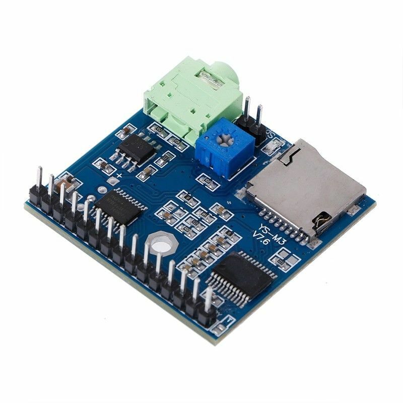 MP3 Voice Module SD/TF voice Broadcast Trigger Player + Speaker F SCM MCU UI L