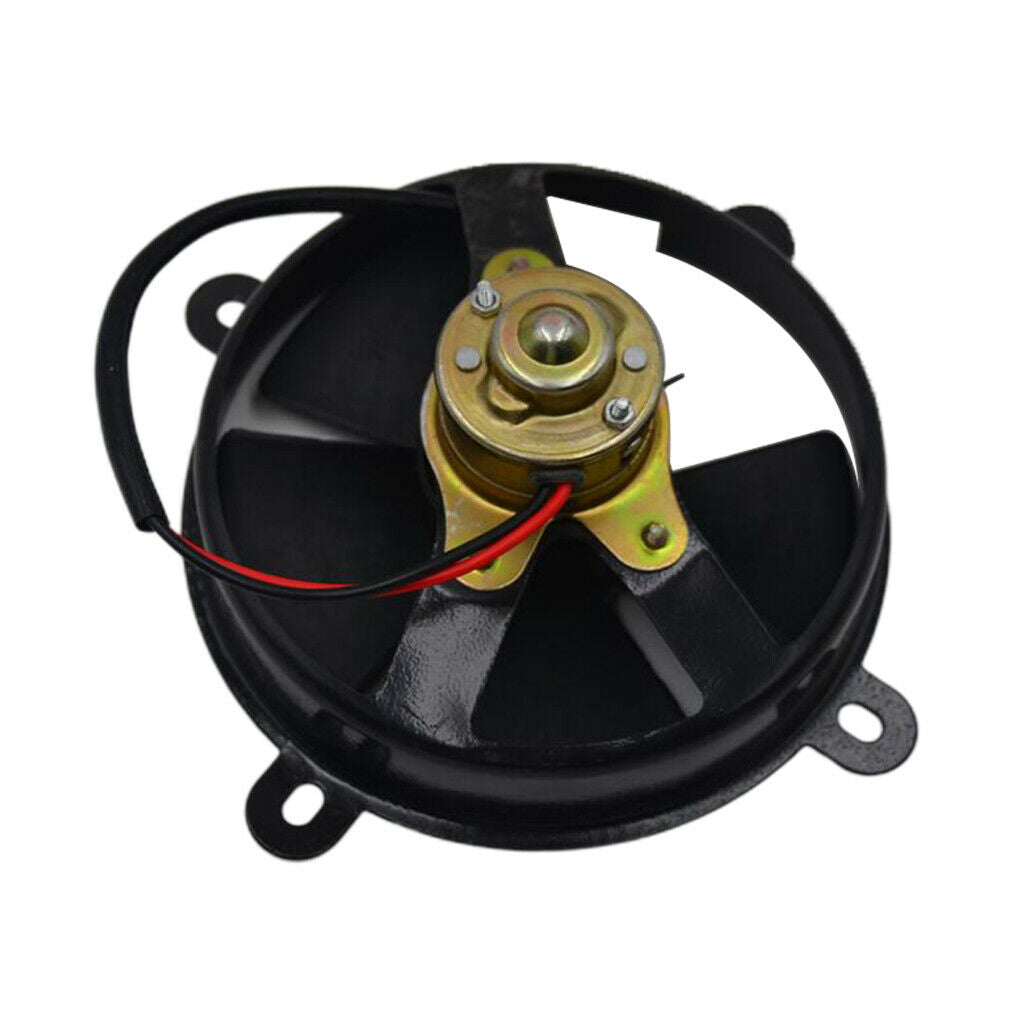 6" Black Radiator Thermo Cooling Fan Assembly For 150cc ATV DirtBike Scooter