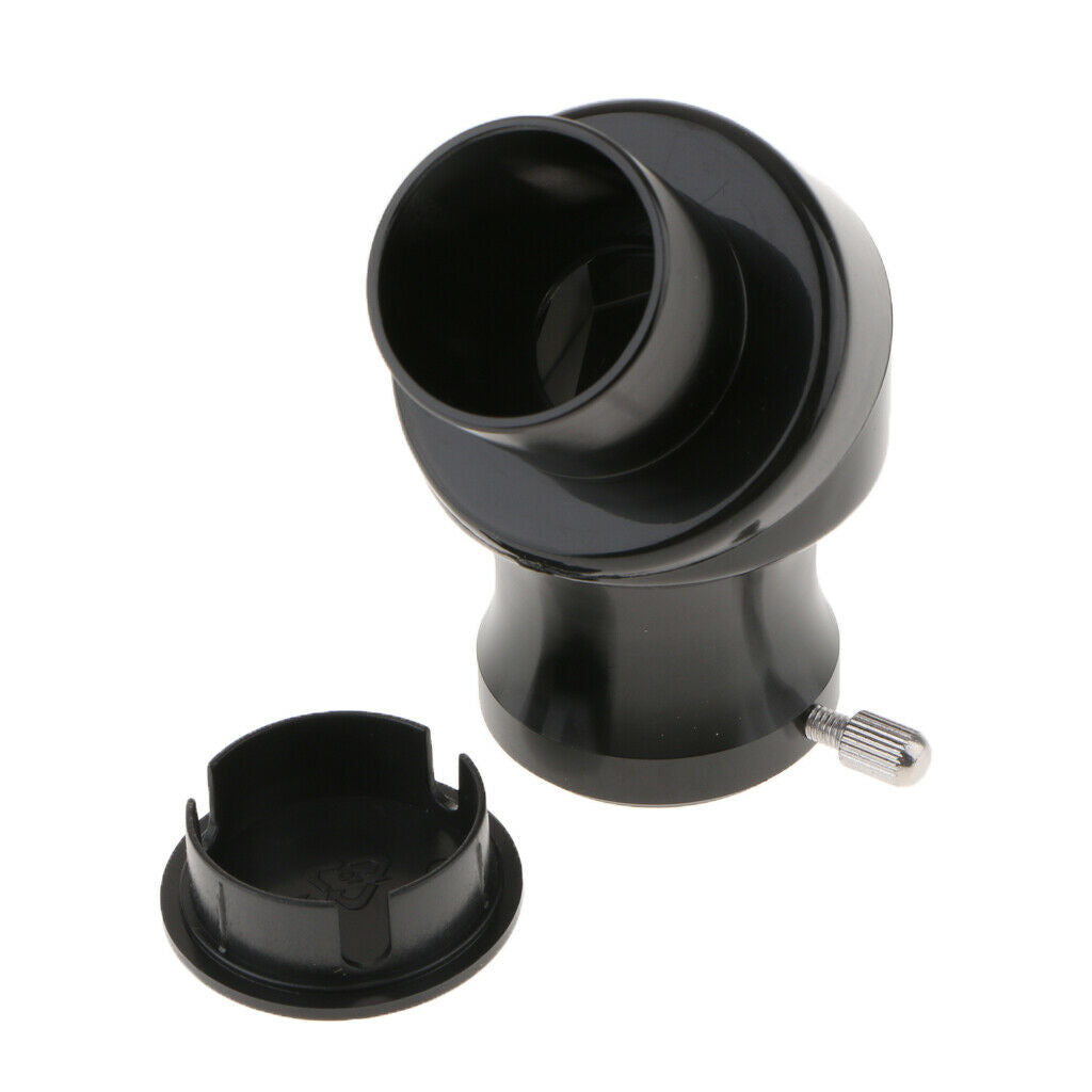 Metal 1.25 "45 Degree Diagonal Mirror Adapter For Telescope Eyepiece Black