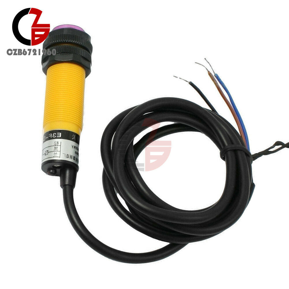 DC 6-36V 3 Wires E3F-DS30C4 Optoelectronic Sensor Photo Switch NPN NO 1.2M Cable