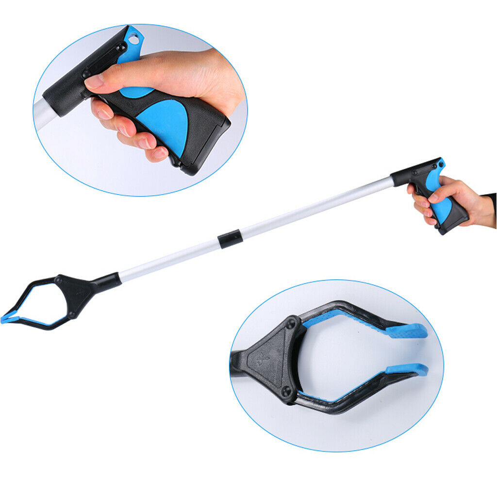 2x Aluminum Alloy Long Folding Grabber Reacher Litter Picker Reach Tool