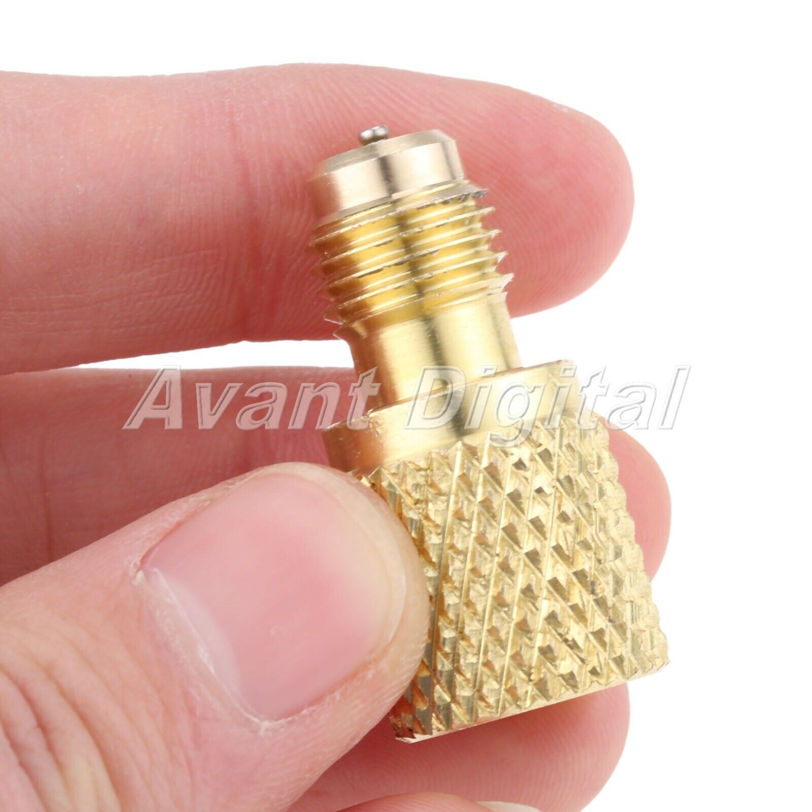 Brass Adapter R134a 7/16-20 UNF Male to 1/2-16 UNC Female Charging Hose Adapter