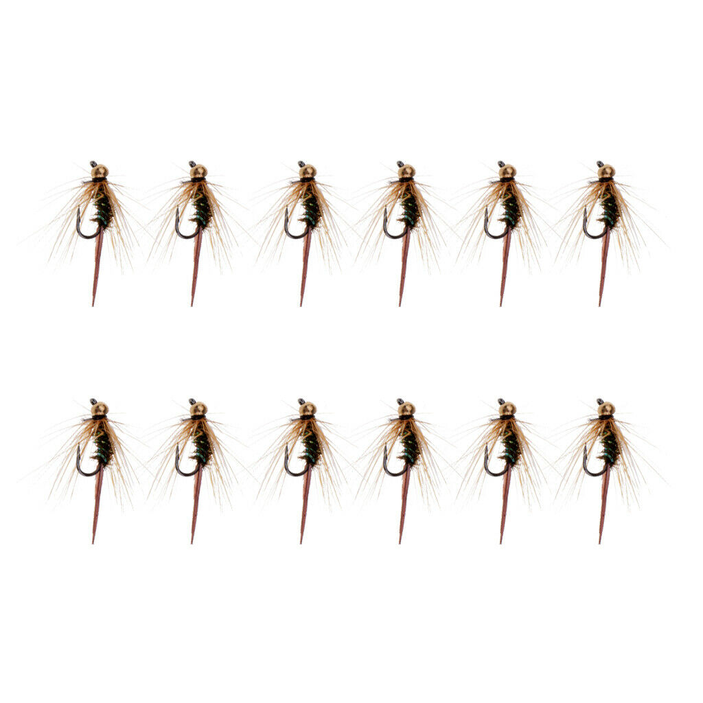 12 Pieces Fly Fishing Flies Bumble Bee Flies Fishing Lures Fishing Baits