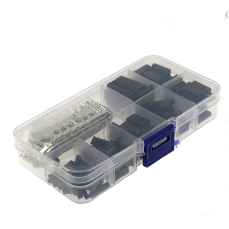 310Pcs 2.54Mm Jumper Interface Head Connector Shell with Terminal Adapter Kit