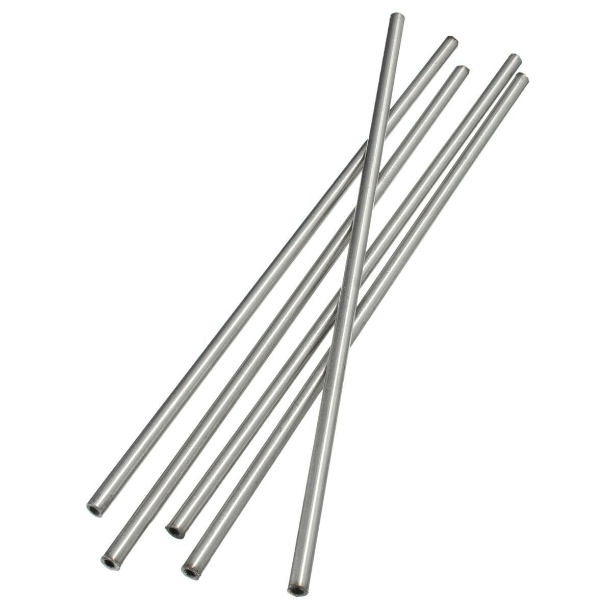 1Pcs 304 Seamless Stainless Steel Capillary Tube OD 6mm x 4mm ID Length 250mm