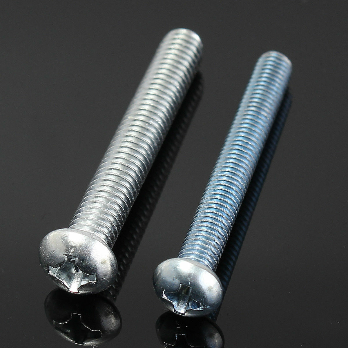 500Pcs M3/M4/M5/M6 Flat Screw Nut Set Galvanized Cross Head Bolt Nuts Washers
