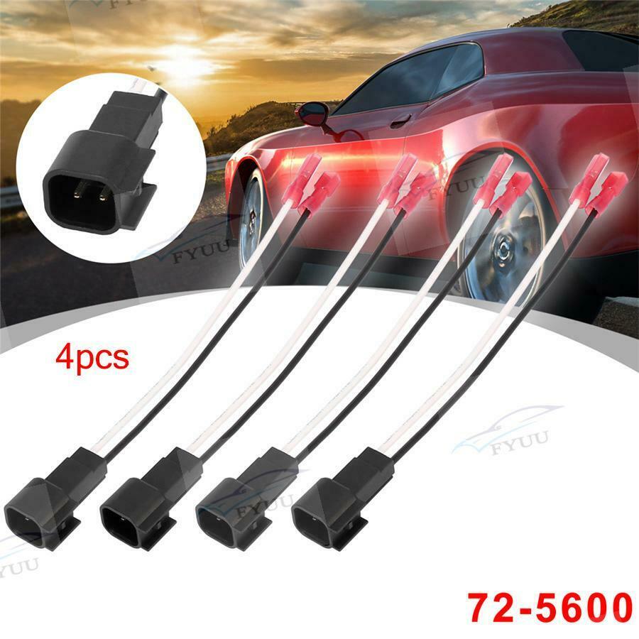 4x Front-Rear Door Speaker Harness Adapters Accessories for 1999-2014 Ford F-150