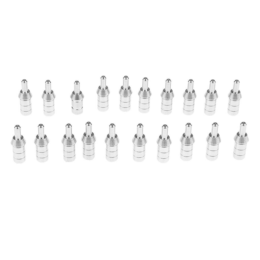 20 Pieces Alloy Archery Arrow Nock Pins for ID 6.2mm Arrow Shaft Hunting