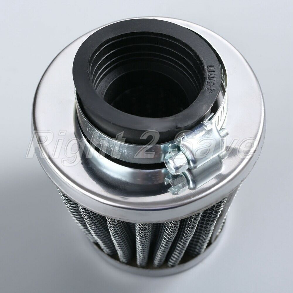 35mm Motor Air Intake Cleaner Filter for Scooter ATV Minibike Pod Gauze Metal