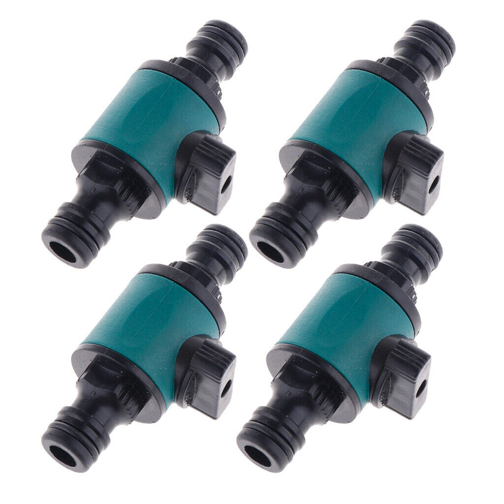Set of 4 Garden Hose Connector Tap Splitters Valves Bolted Hose Spigot