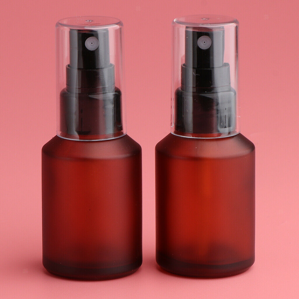 8pcs 15ML/30ML/60ML/100ML Wine Red Glass Spray Bottles with Fine Mist Sprayer