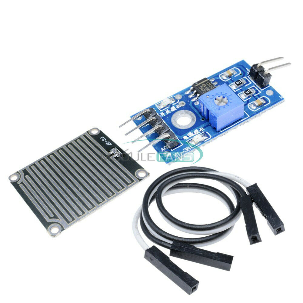2PCS Rain Weather Module Humidity Raindrops Detection Sensor Modue For Arduino