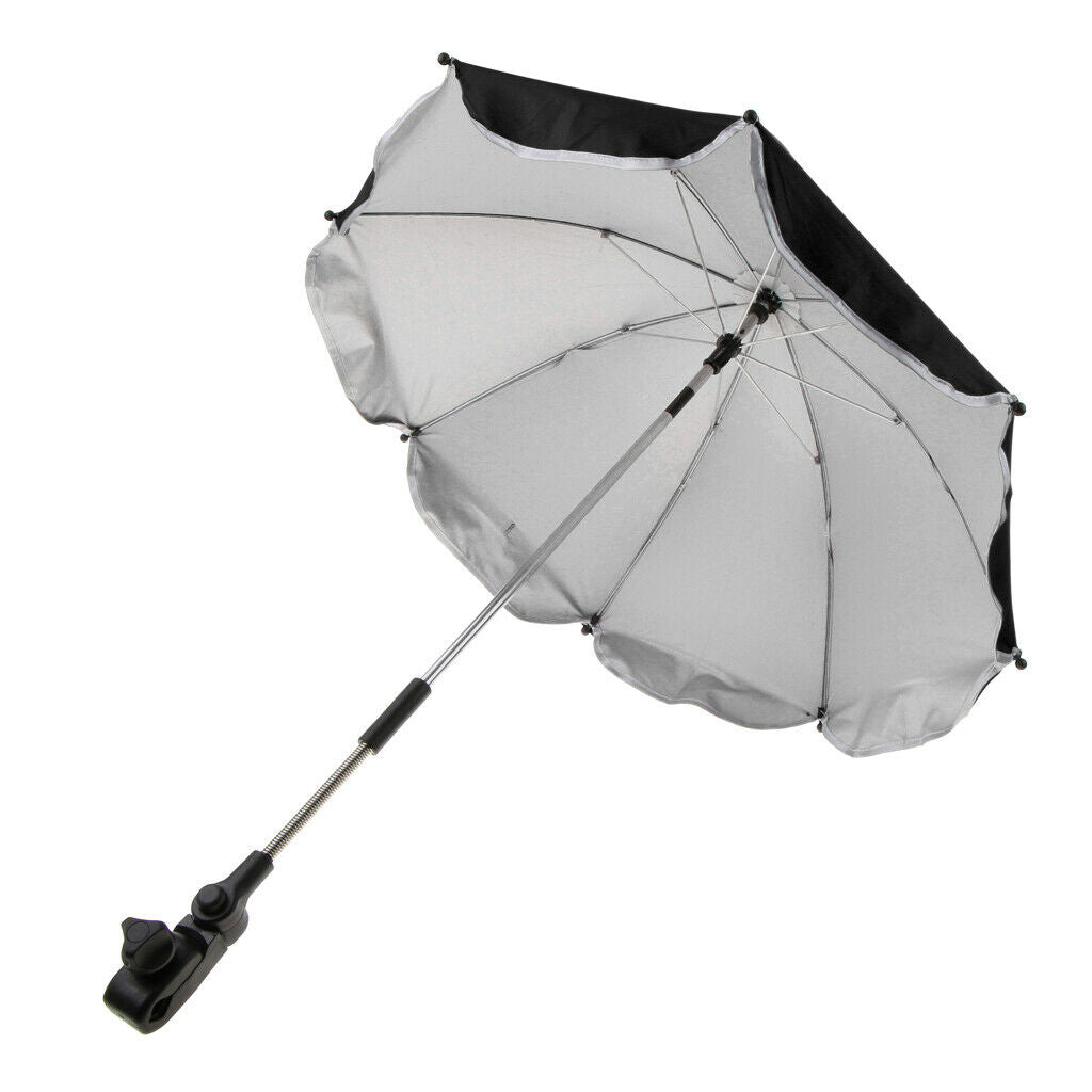 Kids Pram Buggy Foldable Childs Pushchair Shade Covers Sun Protection Black