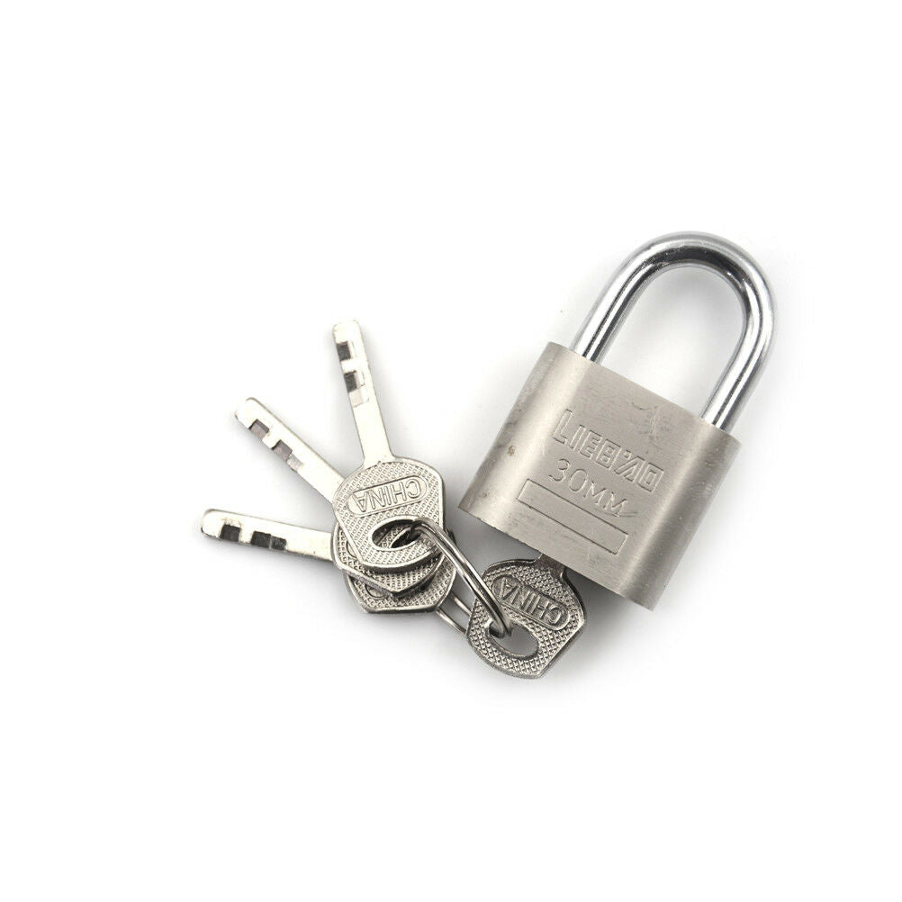 Metal 30mm 3 Keys High Security Solid Lock Door Gate Jewlery Box Safety P.l8