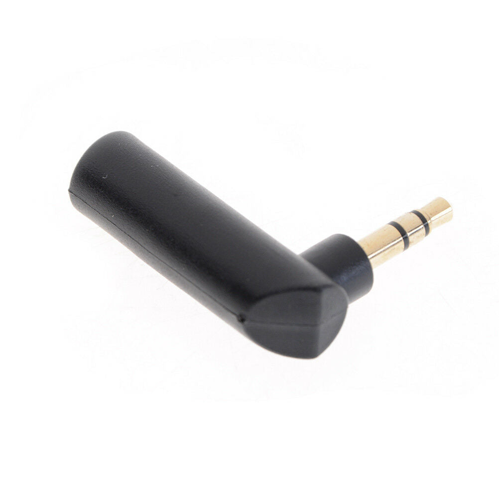 2pcs L Shape 3.5mm Right Angle Female to 3.5mm Male Plug Adapter Connector.l8