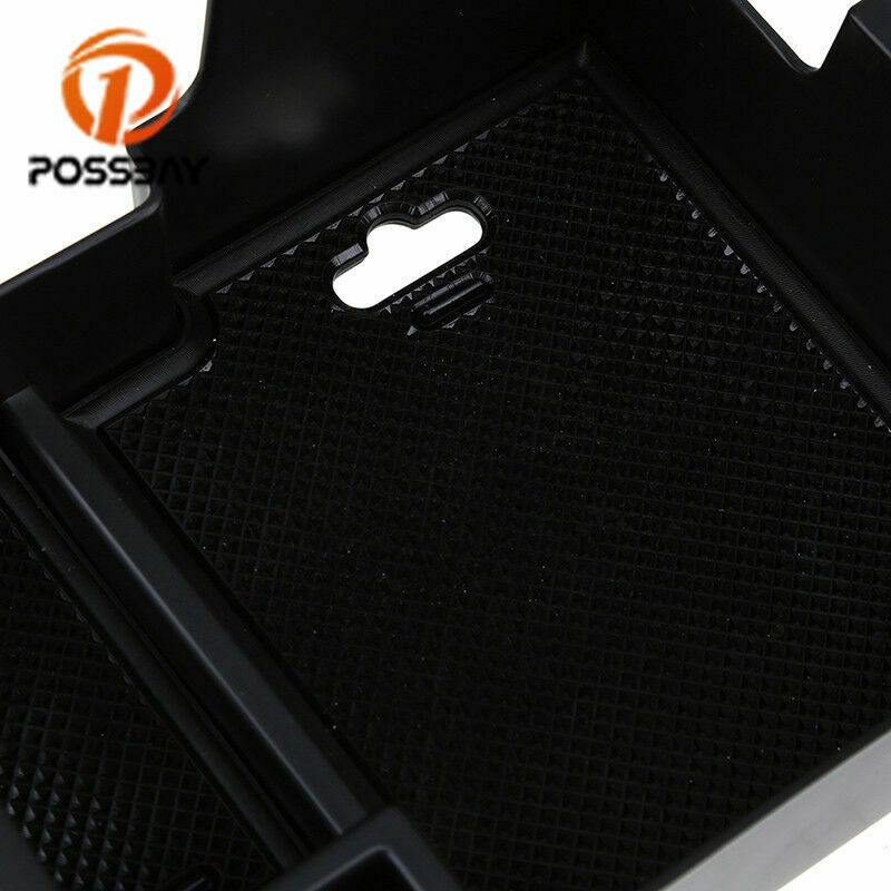 Interior Armrest Storage Box Center Console Tray Black For Ford F150 2015-18 17