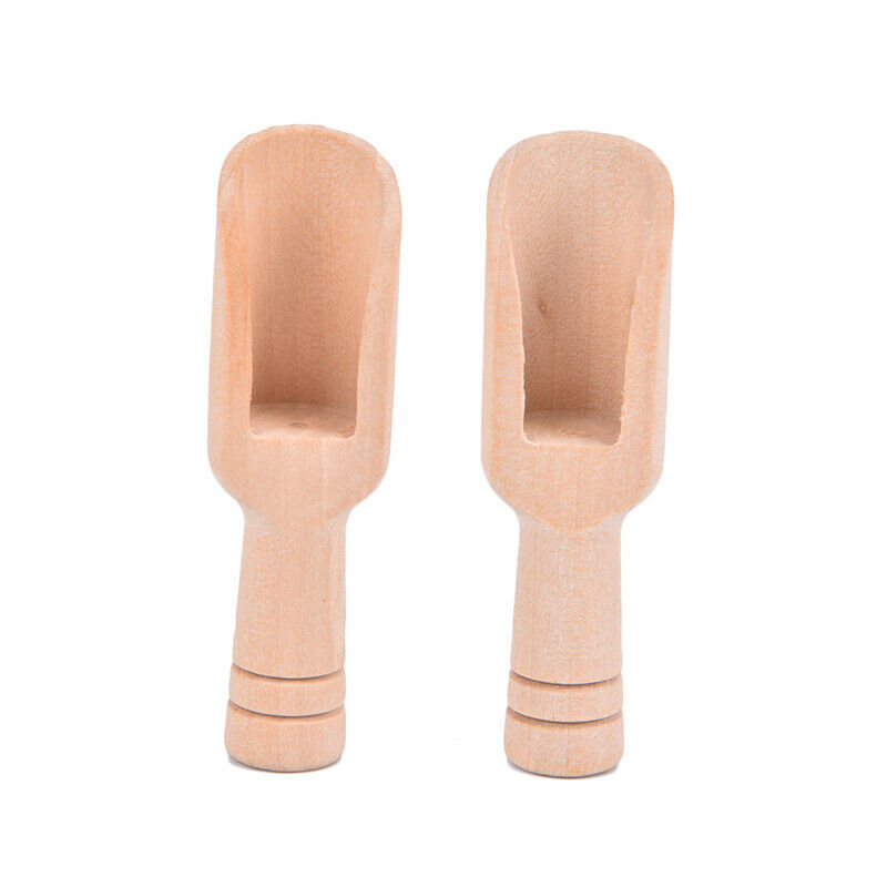 Wood Herb Spoon Bath Shower Rice Spice Salts Mini Kitchen Wooden Scoops SpooFCA