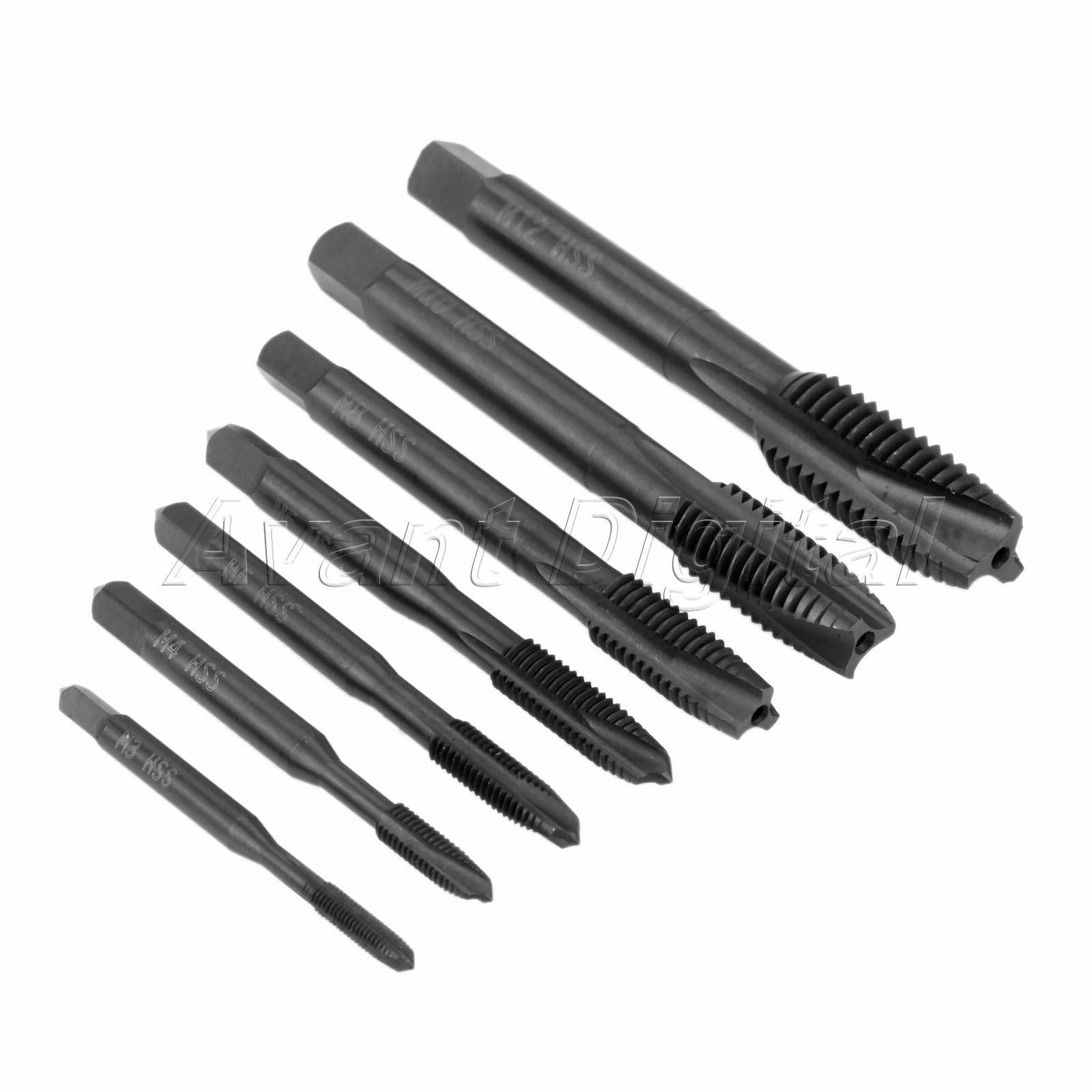 M3/M4/M5/M6/M8/M10/M12 Metric Screw Thread Spiral Pointed Taps Tapping Drill Bit