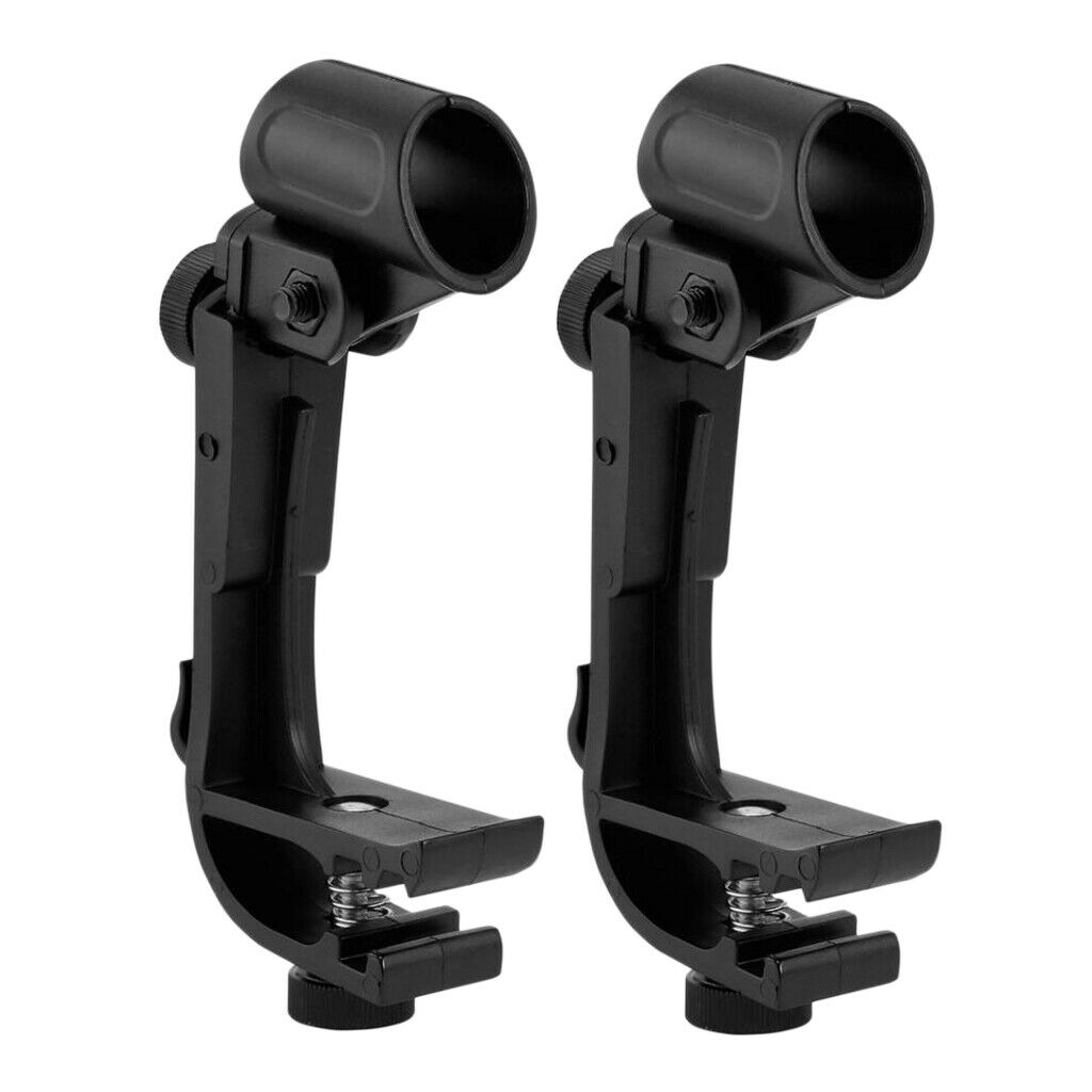 2x Anti shake Microphone Stand Clamp Holder Holder Microphone Drum Stand