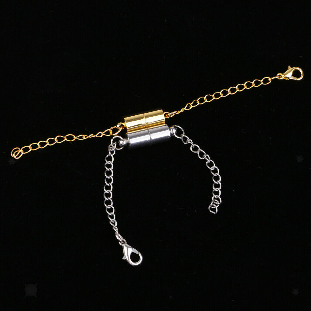 2 Pieces Necklace Extender Chains Set Jewelry Extenders Bracelet Extender with
