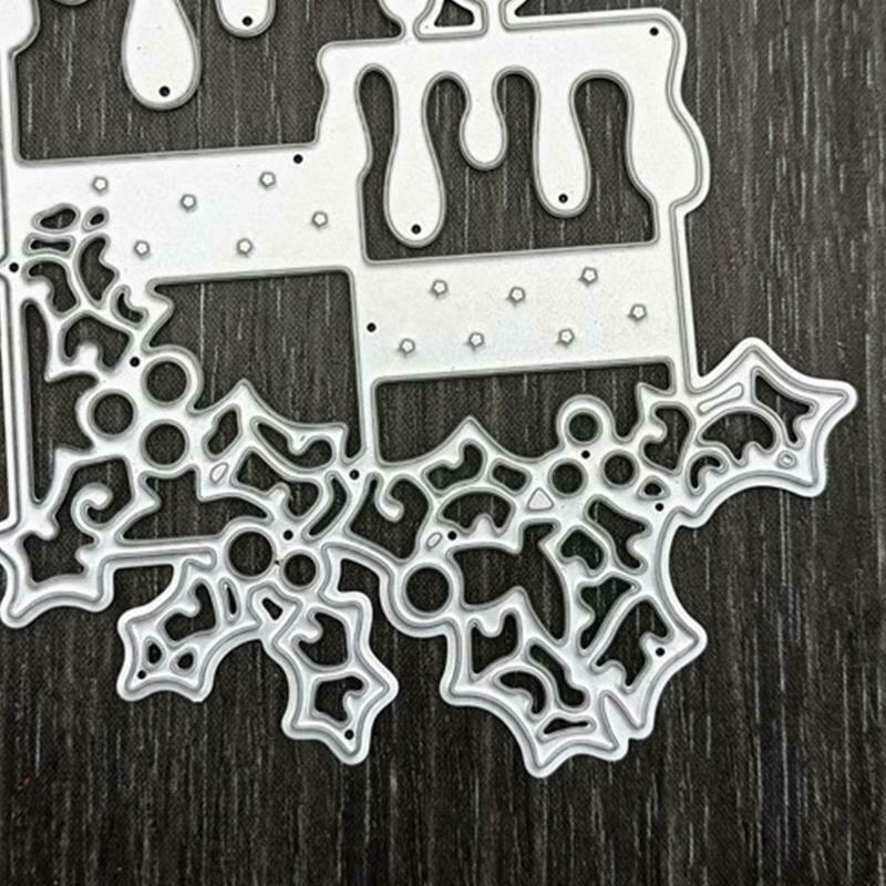 Candles Die Cuts Stencils Aesthetic Decorative Embossing Die for Scrapbooking