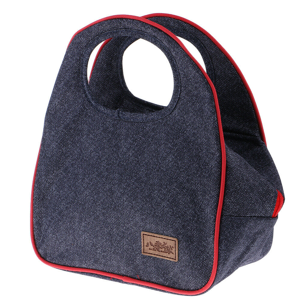 Woven Cool Bag Lunch Box School Office Picnic Insulated Thermal Cooler Totes