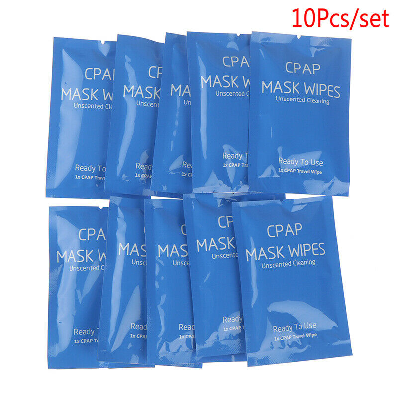 10Pcs/set CPAP Travel Cleaning Wipes Cleaner Unscented Sterile WipDD