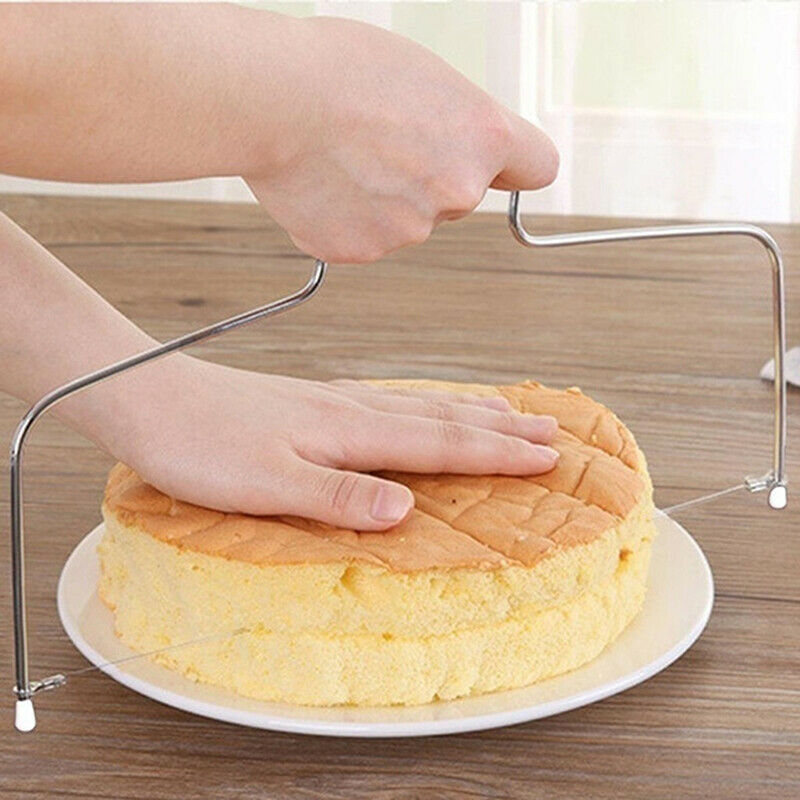 Single Line Adjustable Stainless Steel Cake Cut Slicer Decorator Baking Tool Lt