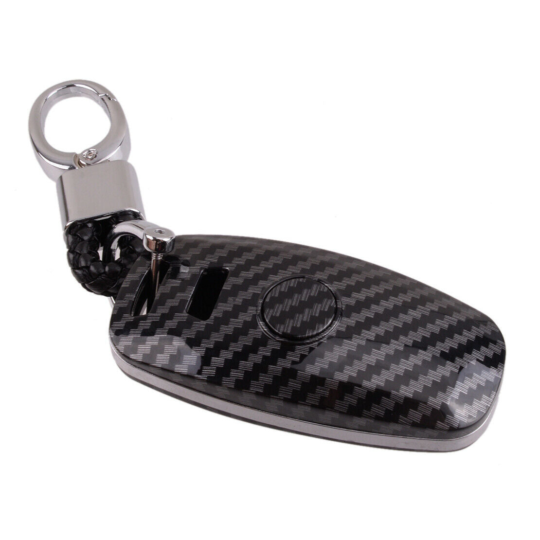 Fit For Audi A6 A7 A8 S6 S7 Carbon Fiber Texture Remote Key Fob Cover Key Case