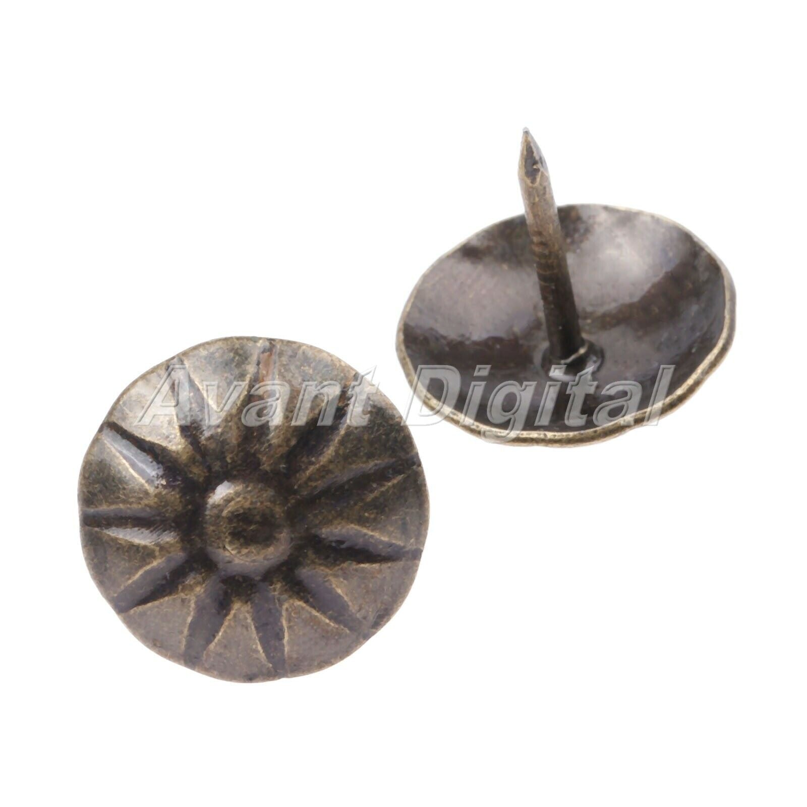 20pcs Retro Furniture Door Upholstery Nail Tack Jewelry Box Sofa Decorative 17mm