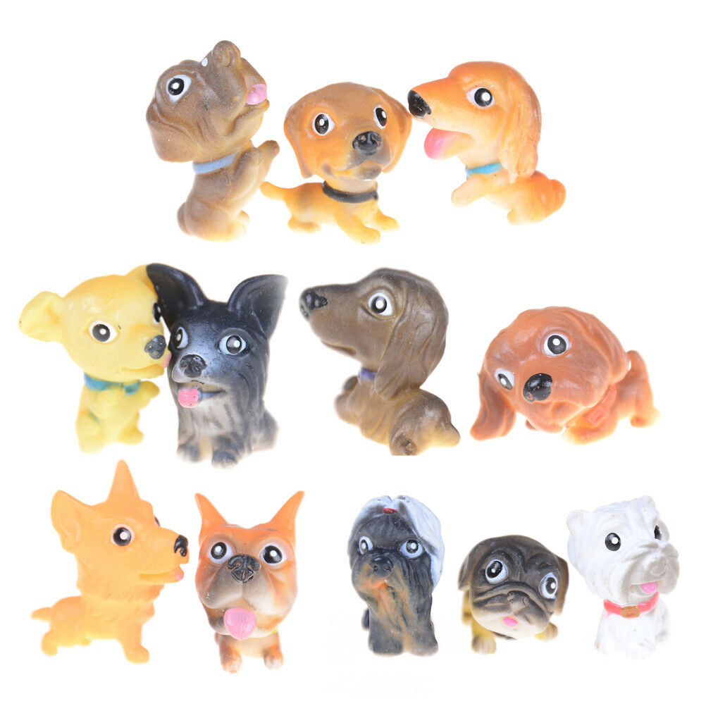 12 pcs Mini Dog Moss Micro World Bonsai Garden Ornament Landscape Decoration.DD