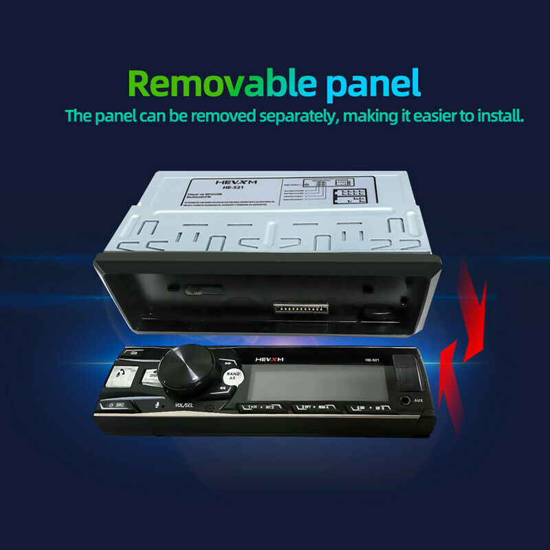 Car Stereo Audio Bluetooth FM Aux Input Receiver USB Reader MP3 Radio Player Kit