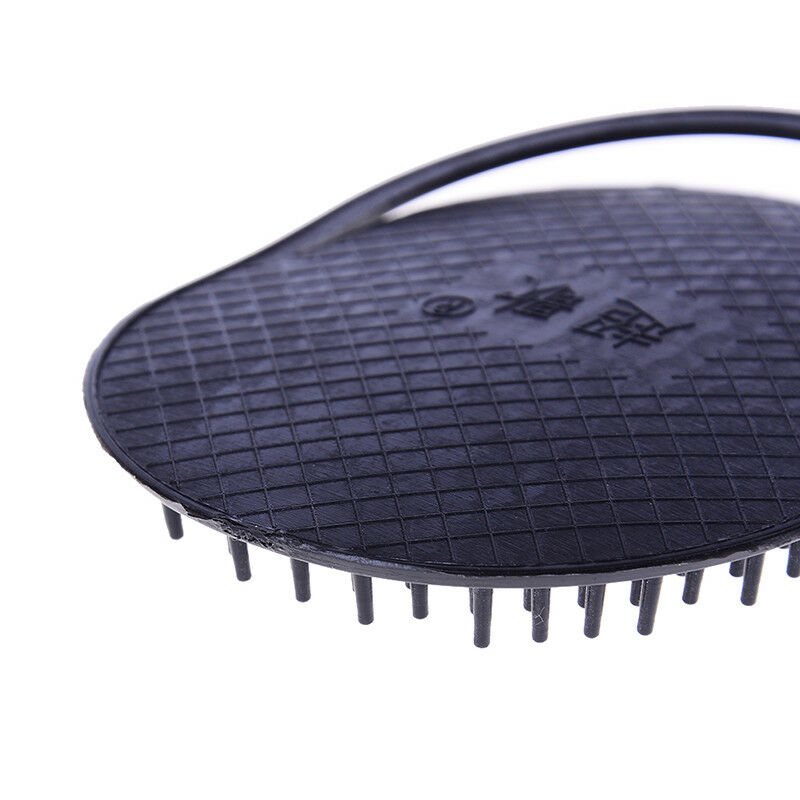 girls black plastic shampoo washing hair massager comb scalp shower brush.l8