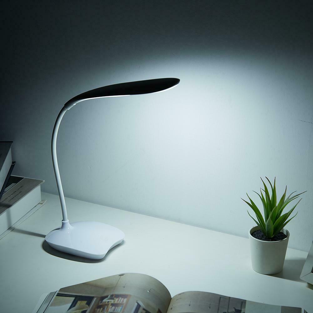 14LED Foldable Touch Table Lamp Rechargeable Dimmable Bedside Desk Light @