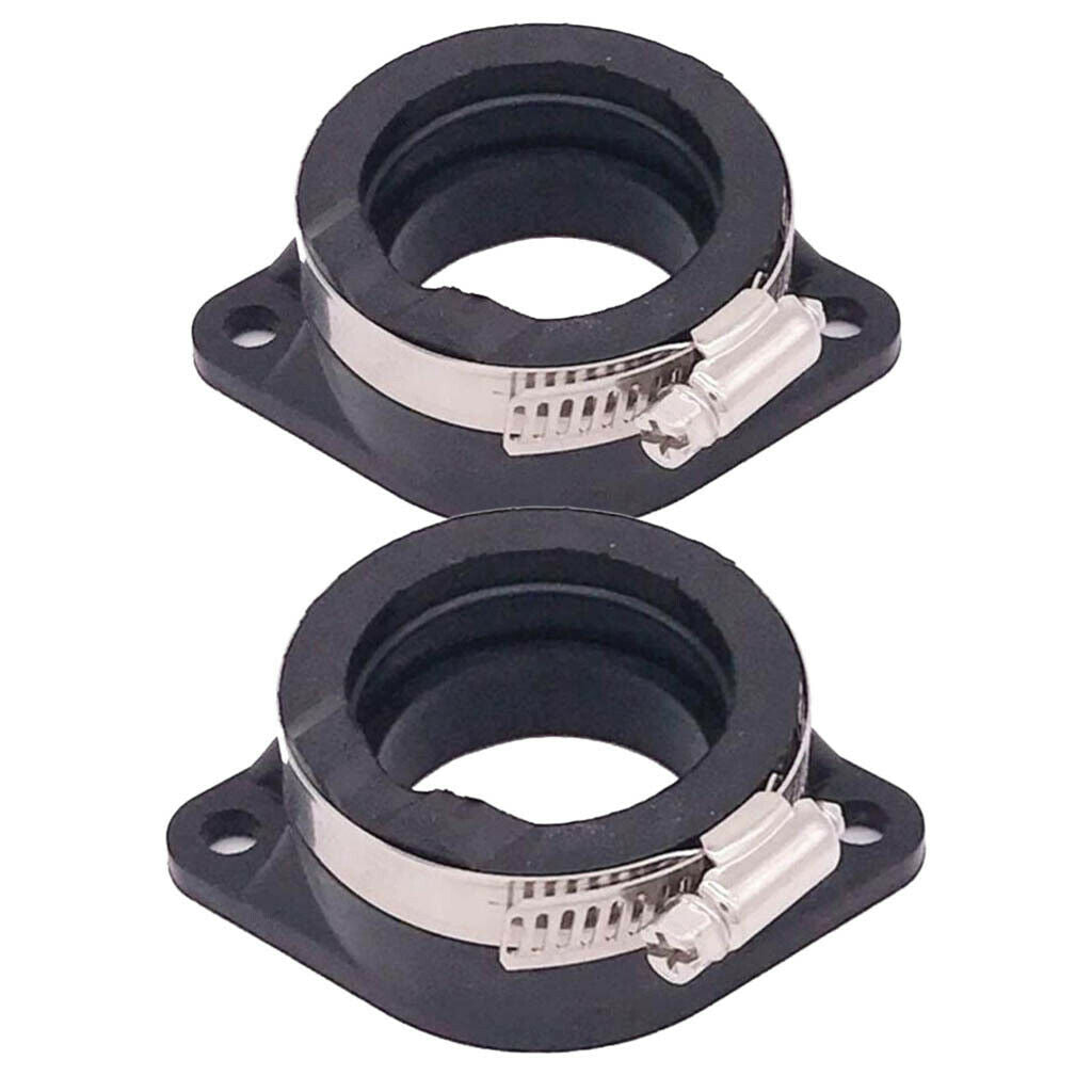 2pcs Intake Manifold Carb Carburetor Joint Foot Flang Suzuki GN250 ATV