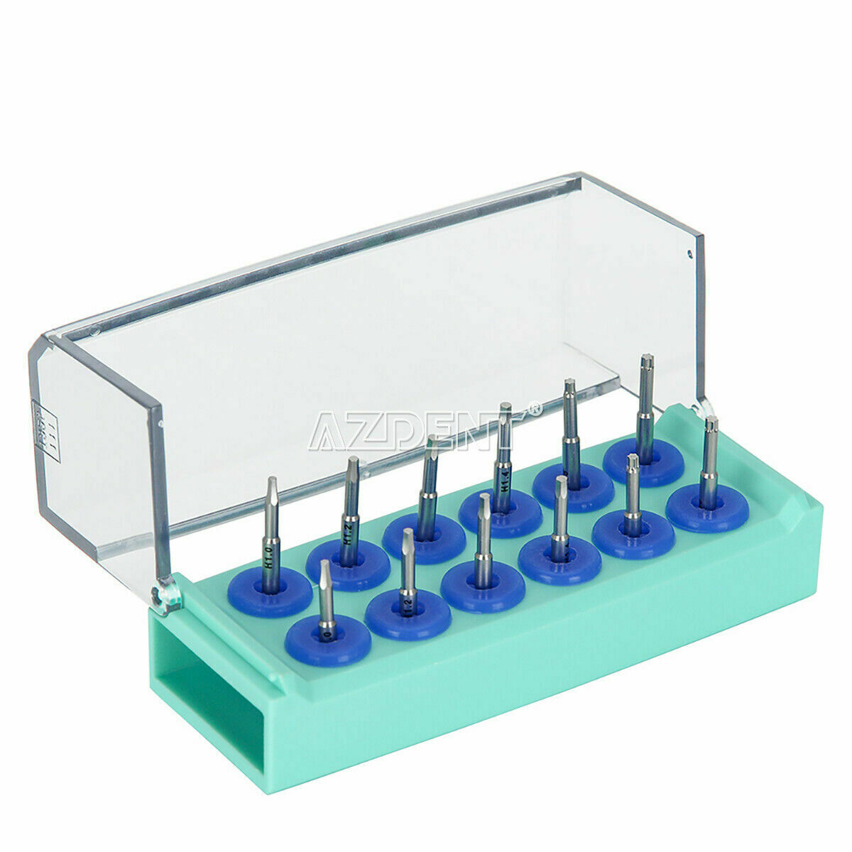 12pcs Dental Clinic Implant Motor Screw Driver Abutment Screw Driver Long+Short