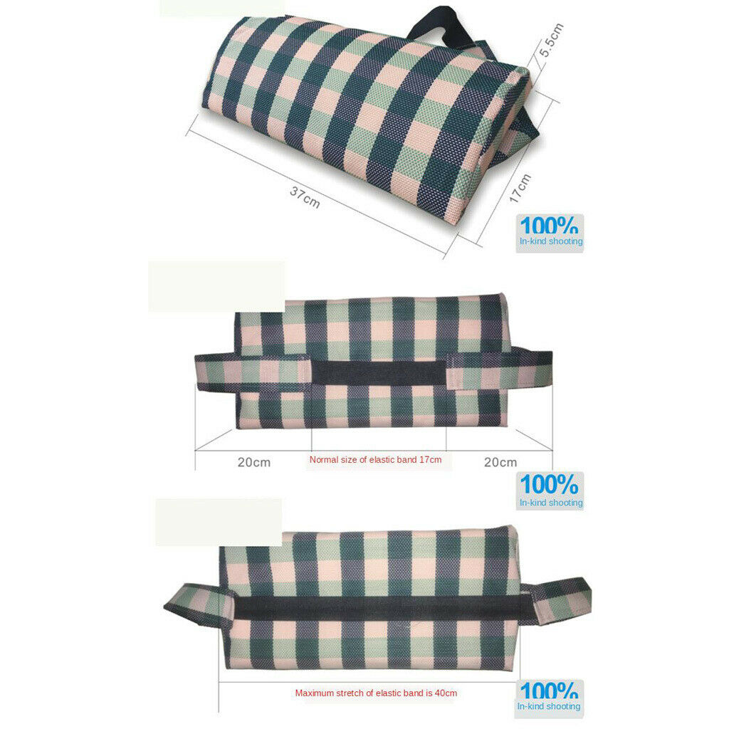 2-piece Head Cushion Headrest for Outdoor Folding Recliner Lounge Couch