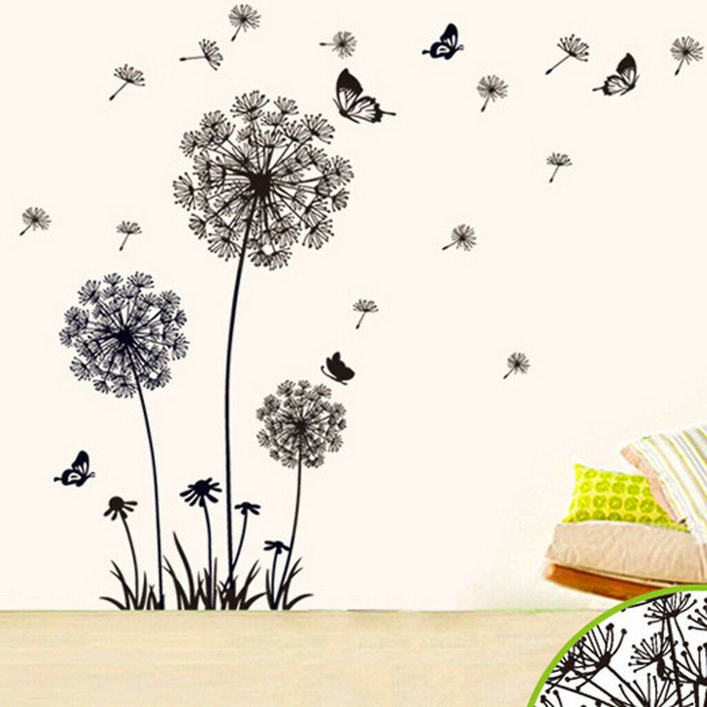 Black  Wall Decals Baby Nursery Kids Bedroom Stickers Art Decor