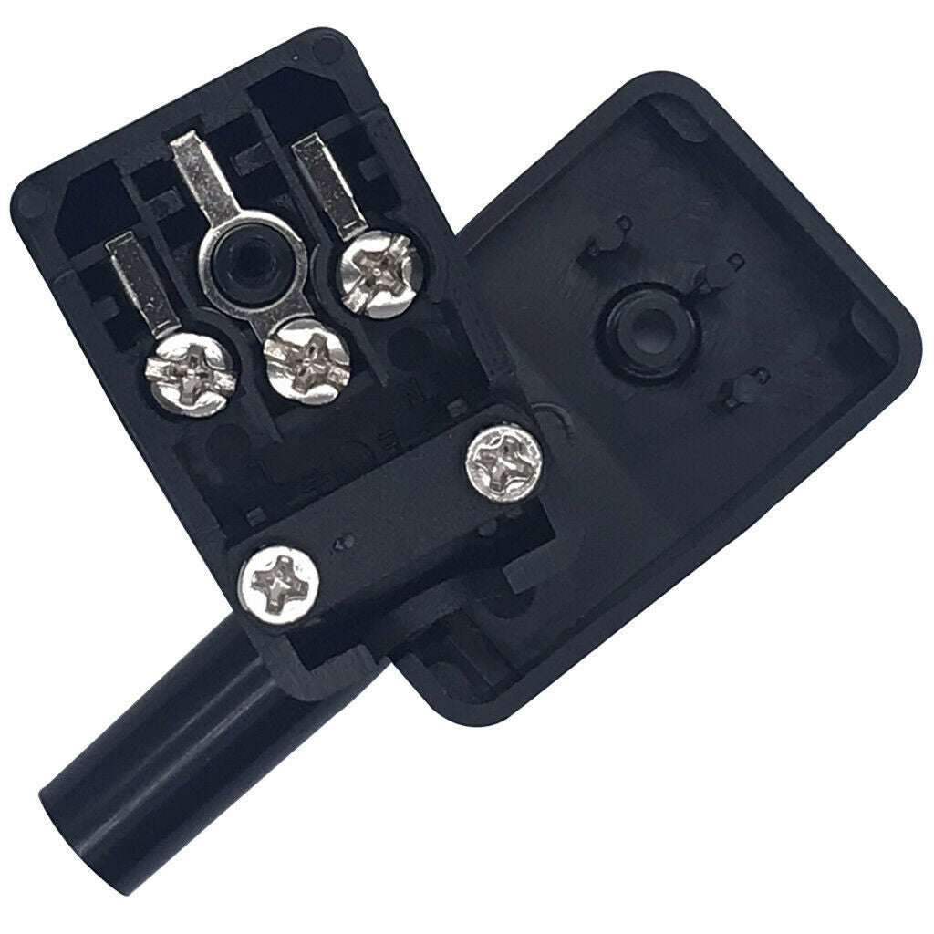 2 Pieces C13 Power Plug 90 Degree IEC 320 C13 Female Plug Power Wire Adapter