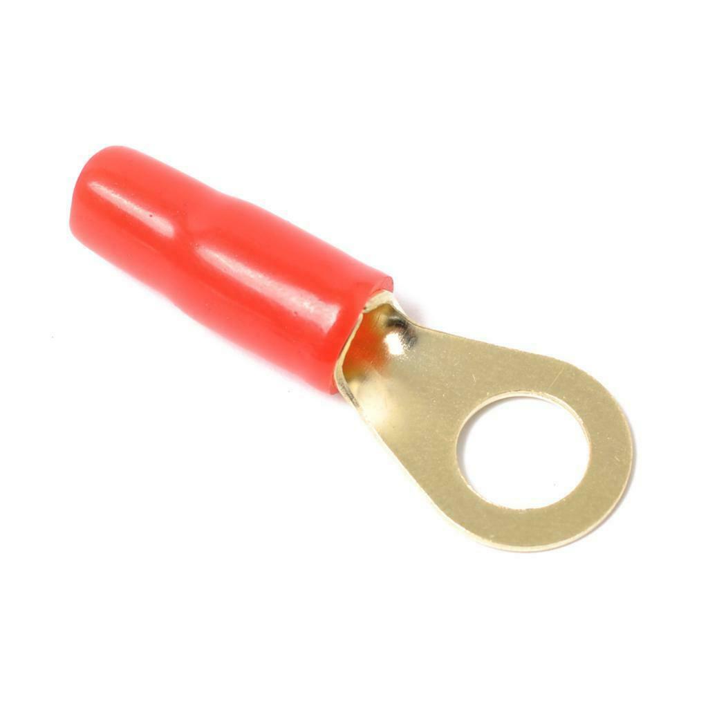 8 AWG Auto Audio Power Ground Cable Fork Clamp Brass, Universal Repair