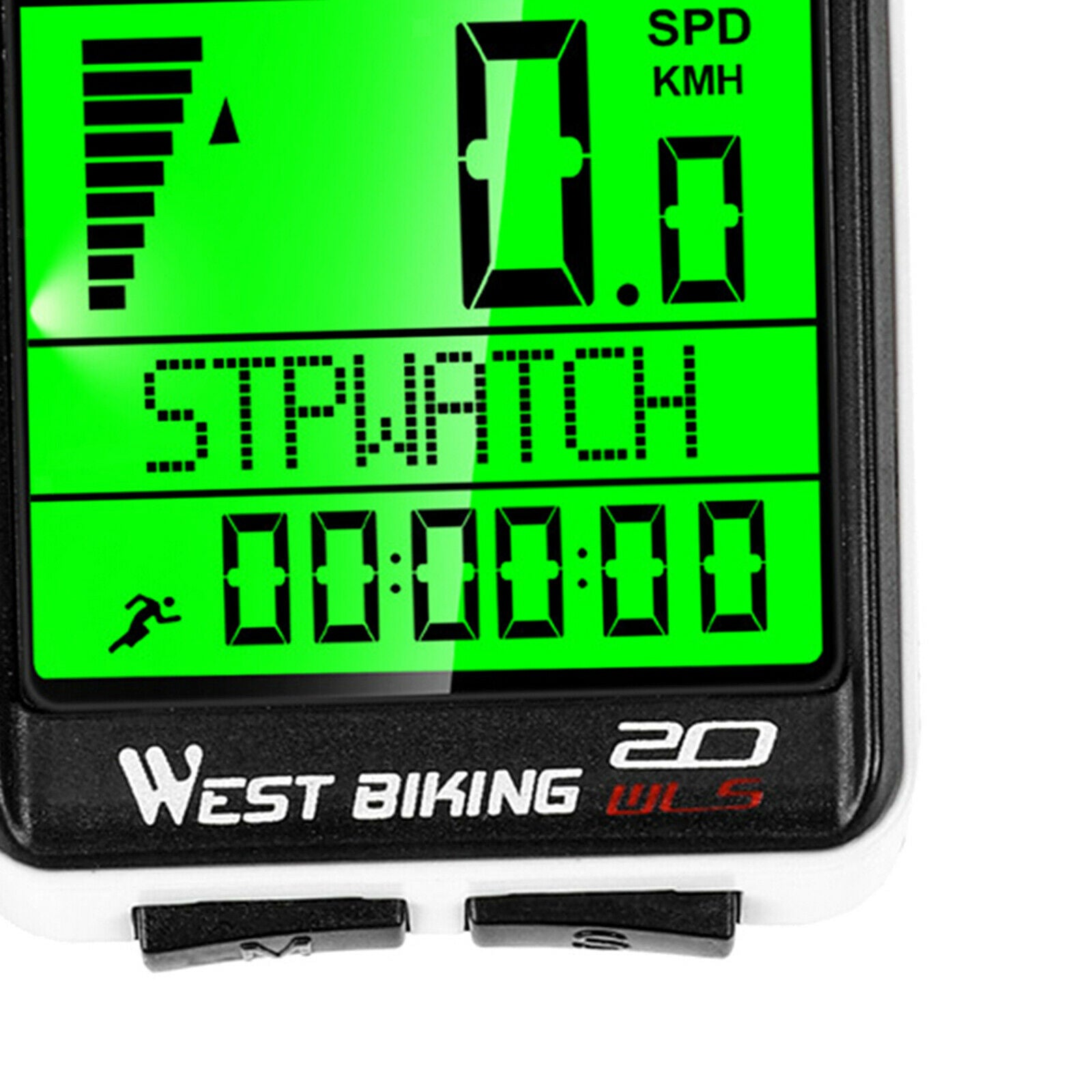 Bike Computer Bicycle LCD Backlight Speedometer Backlit Time Temperature