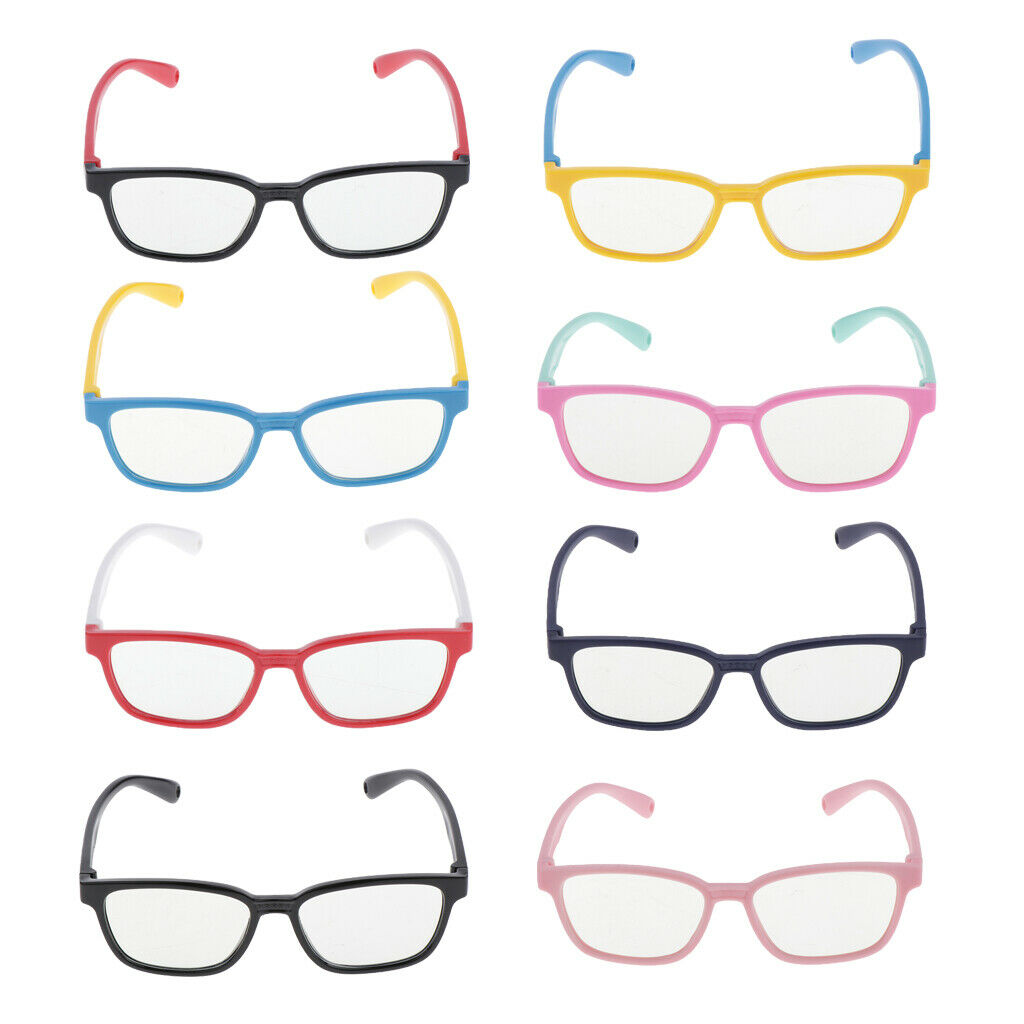 3pcs Eye Glasses for Kids Anti Blue Light Soft Silicone Frame Game Glasses