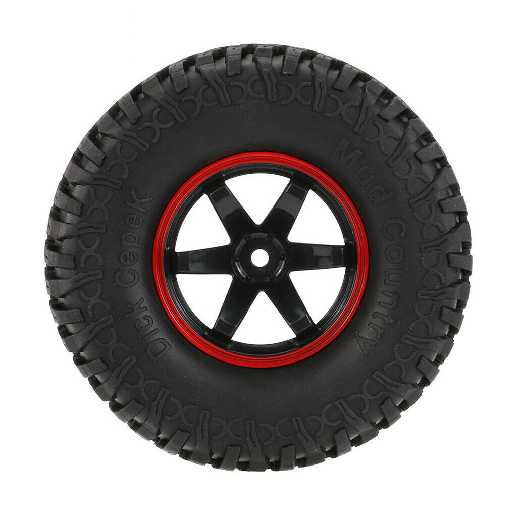 Heavy Duty 1.9in Wheel Rim And Tires RC Rock Crawler Replacement Parts, 4pcs